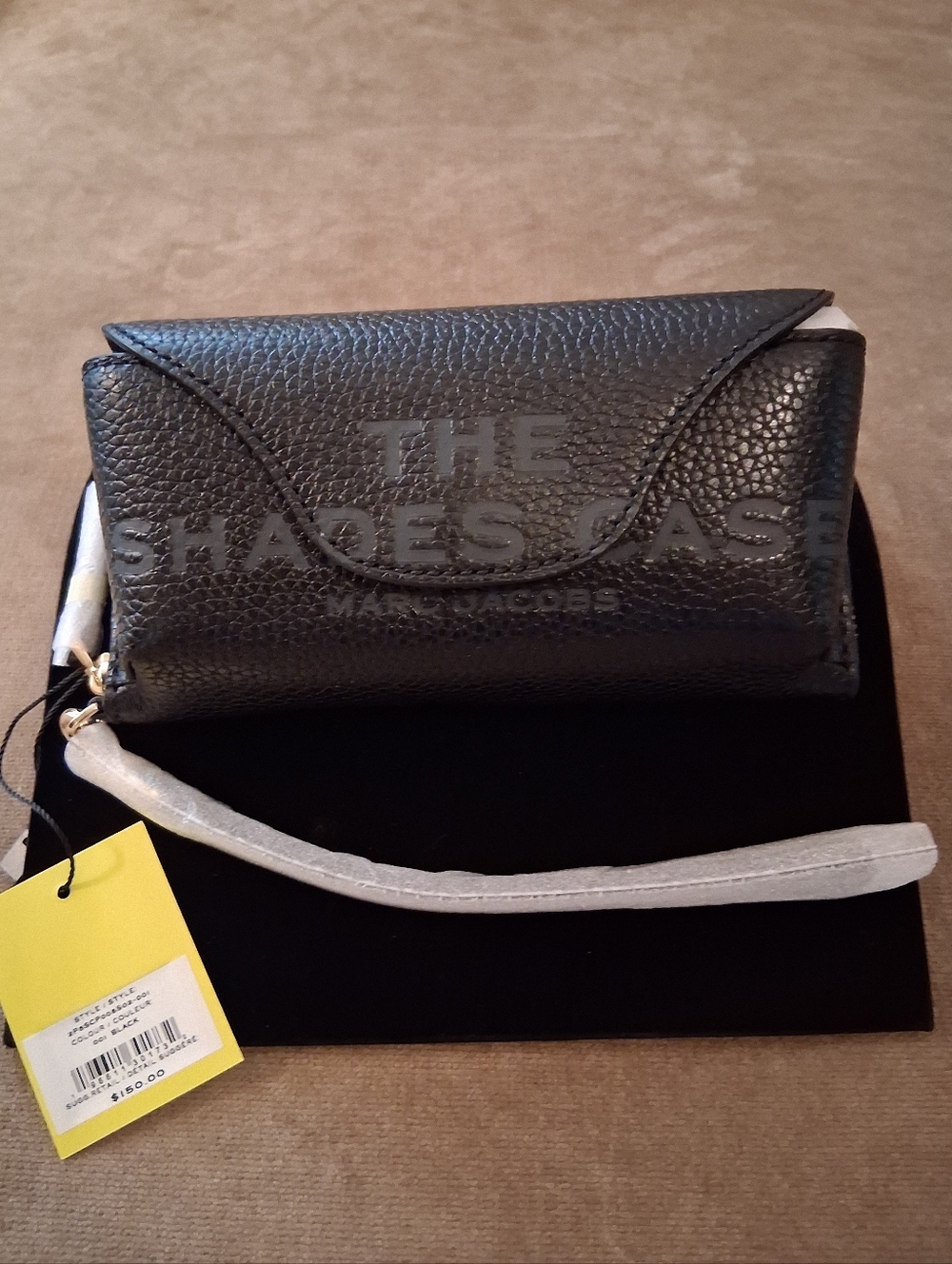Marc Jacobs The Shades Case Leather Wristlet Clutch with Strap